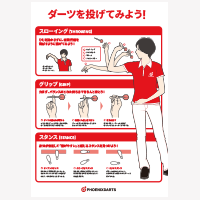 【ポスター】ダーツの投げ方