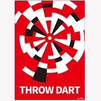 【ポスター】THROW DART (B)