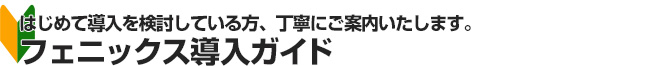 フェニクス導入ガイド,はじめて導入を検討している方へ